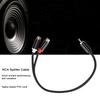 2PCS Plug and Play 1 Male to 2 Female 0.3m/11.8in for RCA Y Adapter Cable  Audio Video