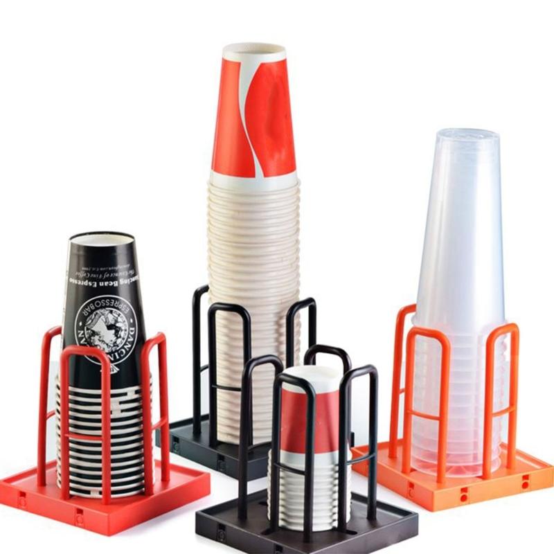Space Saving Paper Cup Dispenser Cup Organizer for Neatly Organizing Cups Simple Cup Display Stand Holder