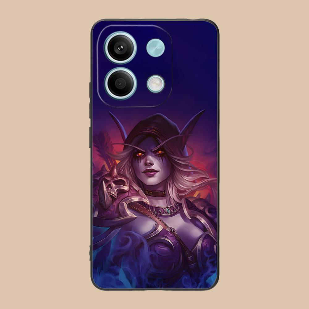 WOW Game Fashion Phone Case for Xiaomi POCO M6 M5 M4 M3 X7 X6 X5 X4 X3 F6 F5 F4 Pro GT 5G Black Cover Smartphone Cellphones