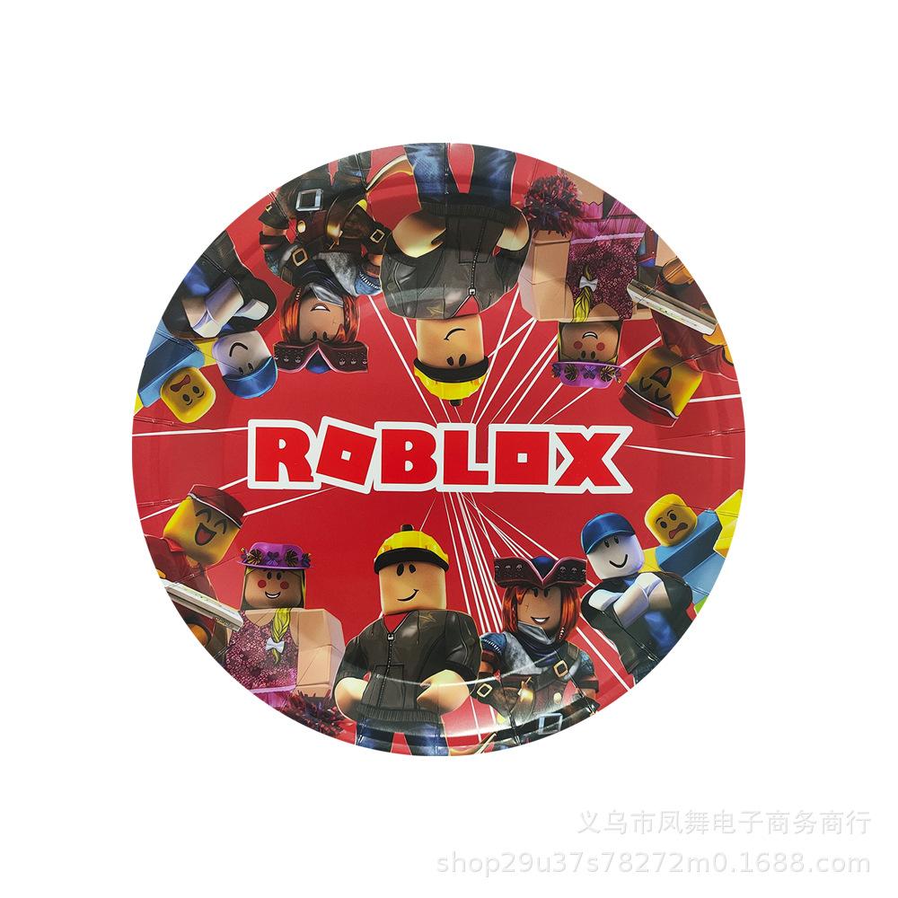 Rotes Roboter-Thema Kindergeburtstagsparty Atmosphäre Dekoration Einweg-Pappteller Serviette Tischdecke Set