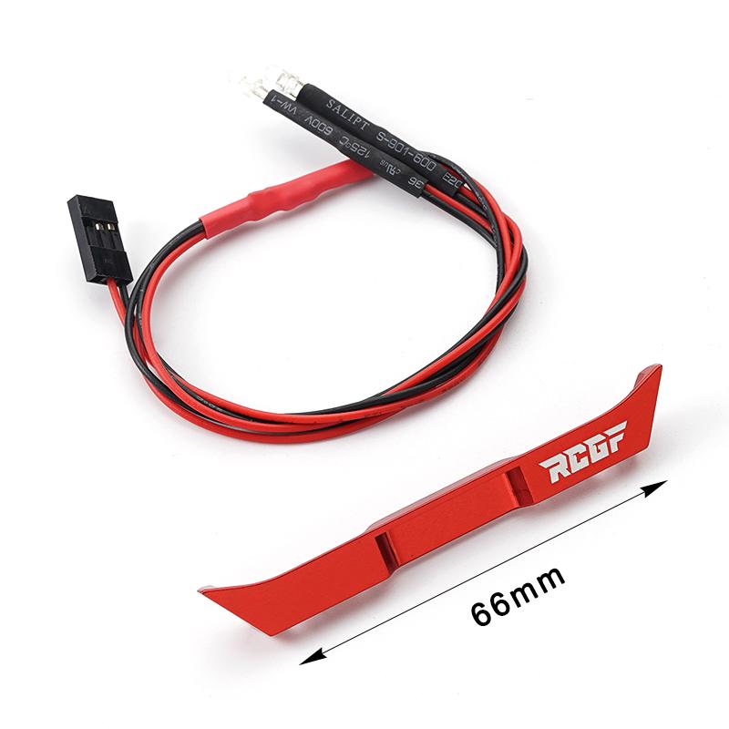 2pcs 1/24 Rear Bumper RC Upgrade Part Aluminum Alloy Wear-resistant Rc Rear Bumper For Axial SCX24 RC Car Part