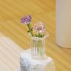 Colored Glaze Glass Flower Bouquet Mini Hand-blown Glass Flower  Home Room Decoration