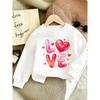 European Sizes Cute Printed Pattern 0-3 Years Old Kids' Comfortable Children's Spring Lightweight Round Neck Sweatshirt, Suitable for Outdoor Wear