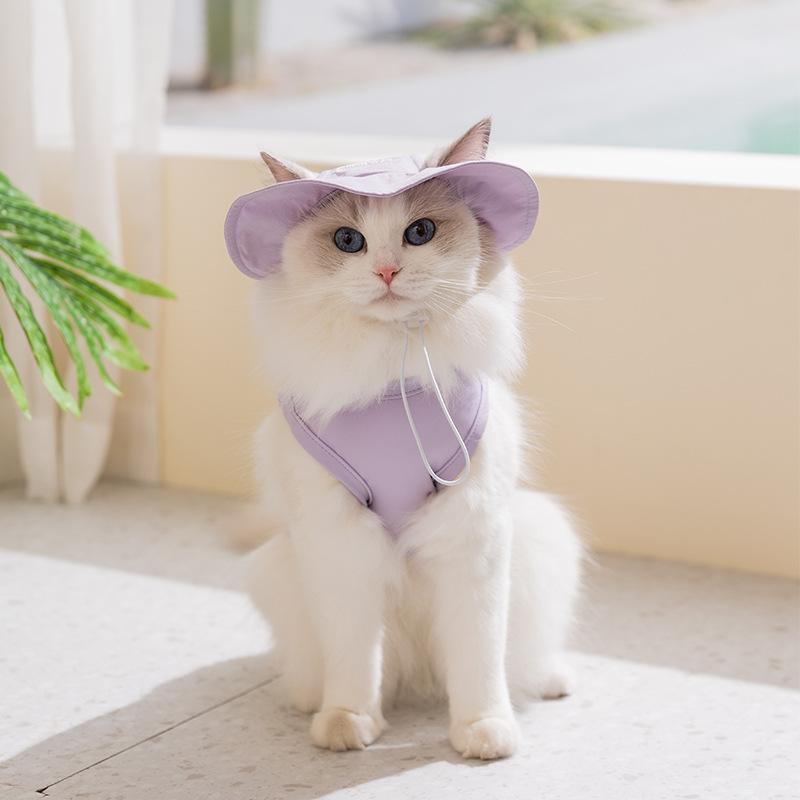 Multicolor Pastel Mesh Dog Vest Sleeveless Pet Shirt with Front D Ring Breathable Puppy Clothes