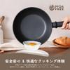 SENSARTE 22cm Wok, Chinese Wok, IH/Gas Compatible, Non-stick, PFOA-Free, with Lid, Deep Frying Pan, One-Year Warranty, Black