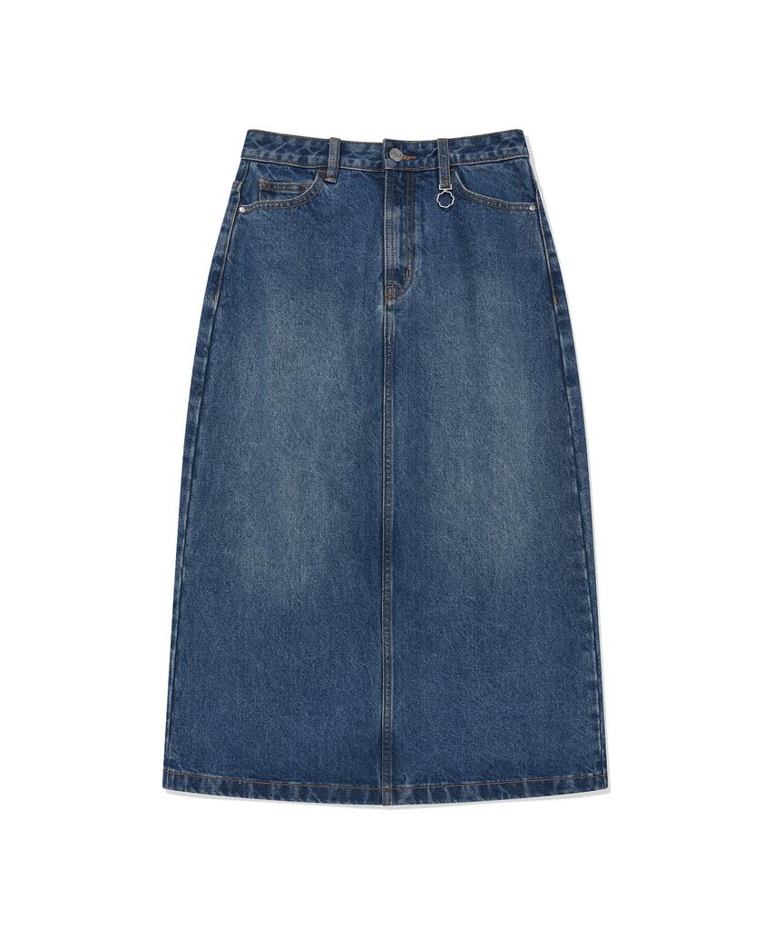 COVERNAT WOMAN Denim Long Skirt Blue