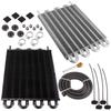 Auto A C Air Conditioning Tubular Condenser Aluminum Alloy 6 Row Tube Condenser Universal Car Modified Accessories