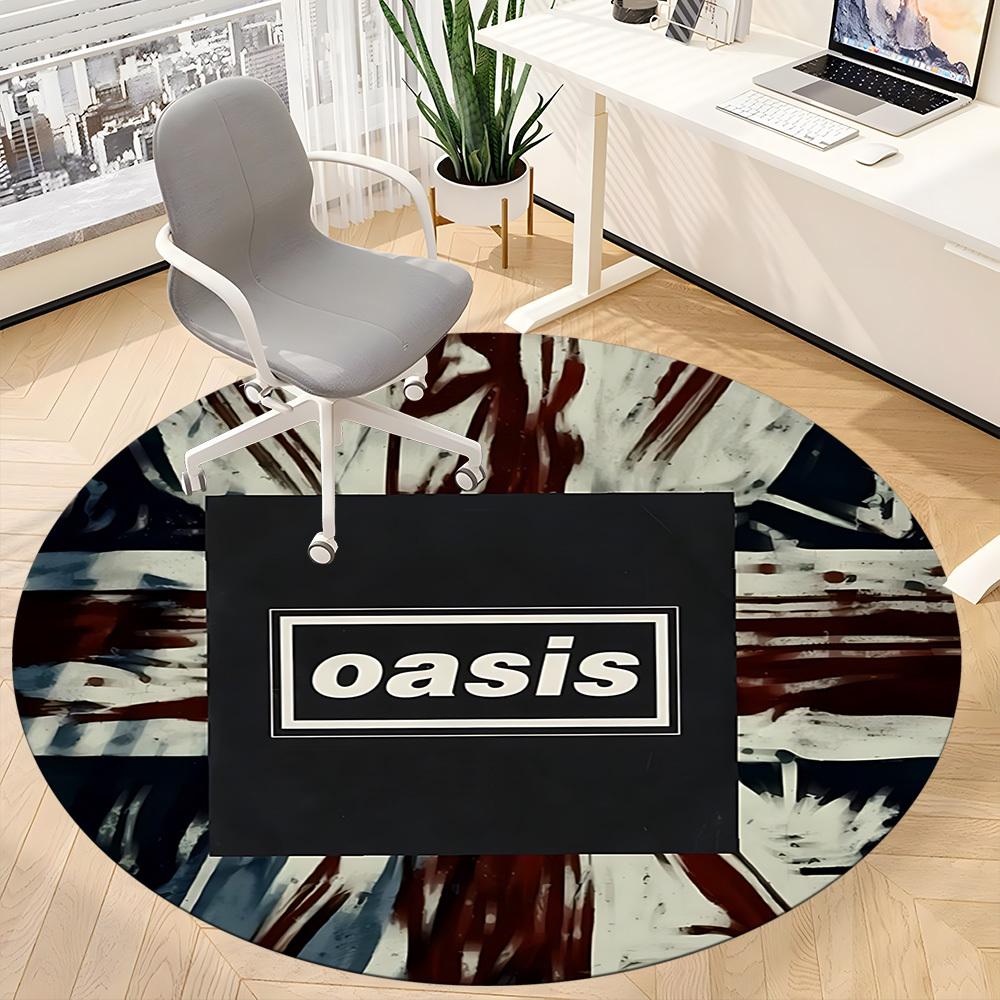 1pc Oasis Band Chair Carpet for Office Non Slip, Lightweight, Machine Washable Rug for Office Holiday Decor
