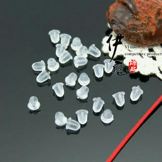 Earring Studs 100 Pcs - Plastic Ear Backs and Plugs