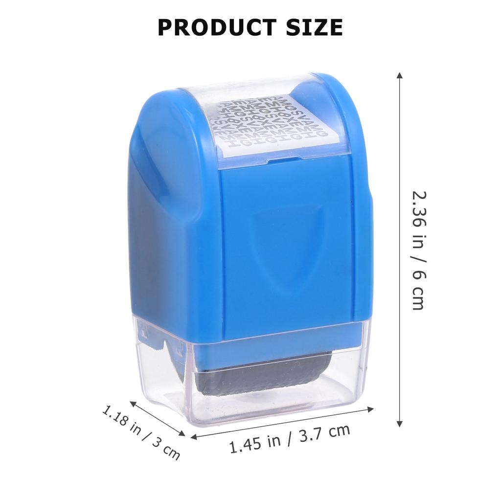2Pcs Privacy Protection Stamps Compact Plastic Identity Guard Garbled Seals Reusable Waterproof Roller Security Identity Theft