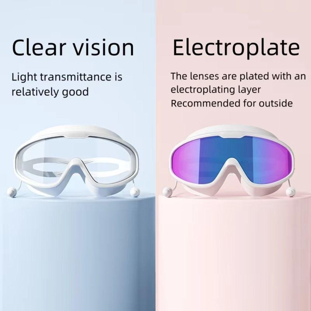 Anti-fog Swimming Goggles PC UV Protection Swim Eyewear Anti-fog Diving Goggles  Water Sports