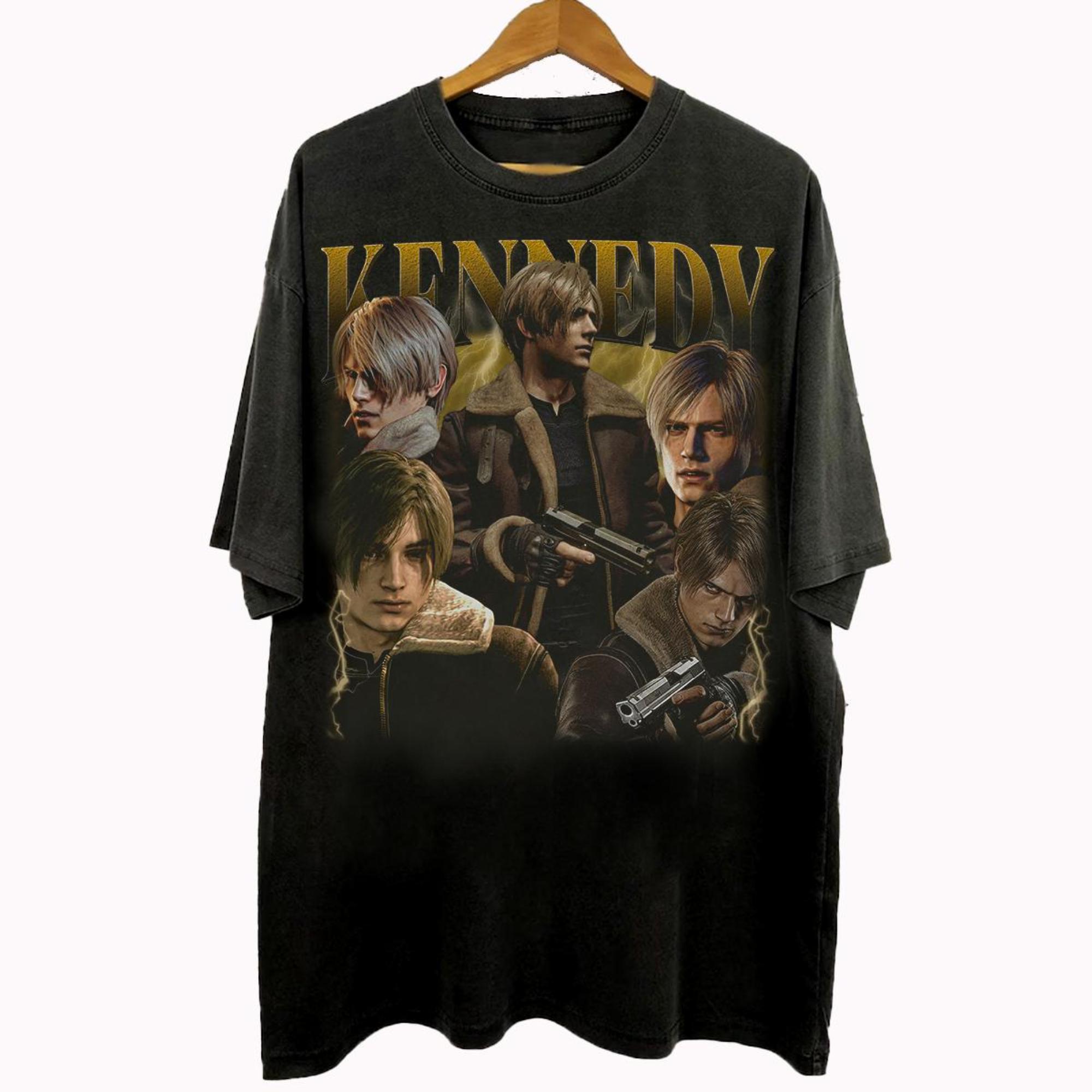 Vintage 90s Style Leon Kennedy TShirt Leon S Kennedy Resident Evil Game Gifts for Unisex and Women Unisex TShirt S