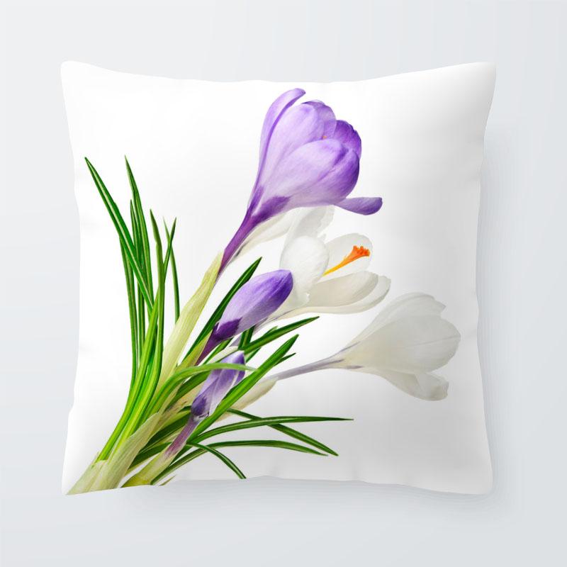Bedroom living room home decoration pillowcase flower pattern   sofa cushion cover