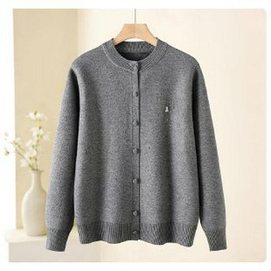 

Spring & Summer Long-Sleeve Knit Sweater for Mature Women XL