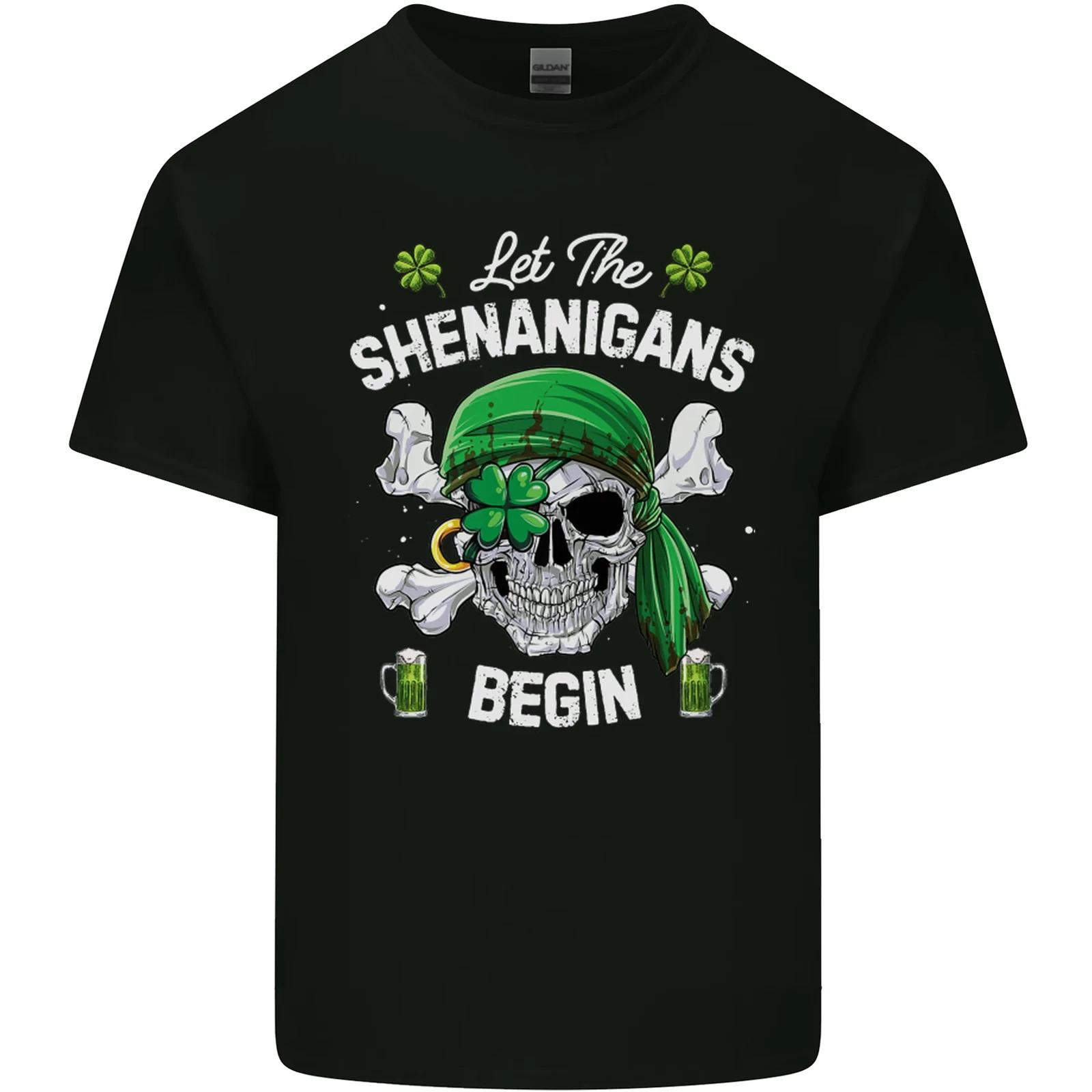 St Patricks Day Let the Shenanigans Begin Kids T-Shirt Childrens S
