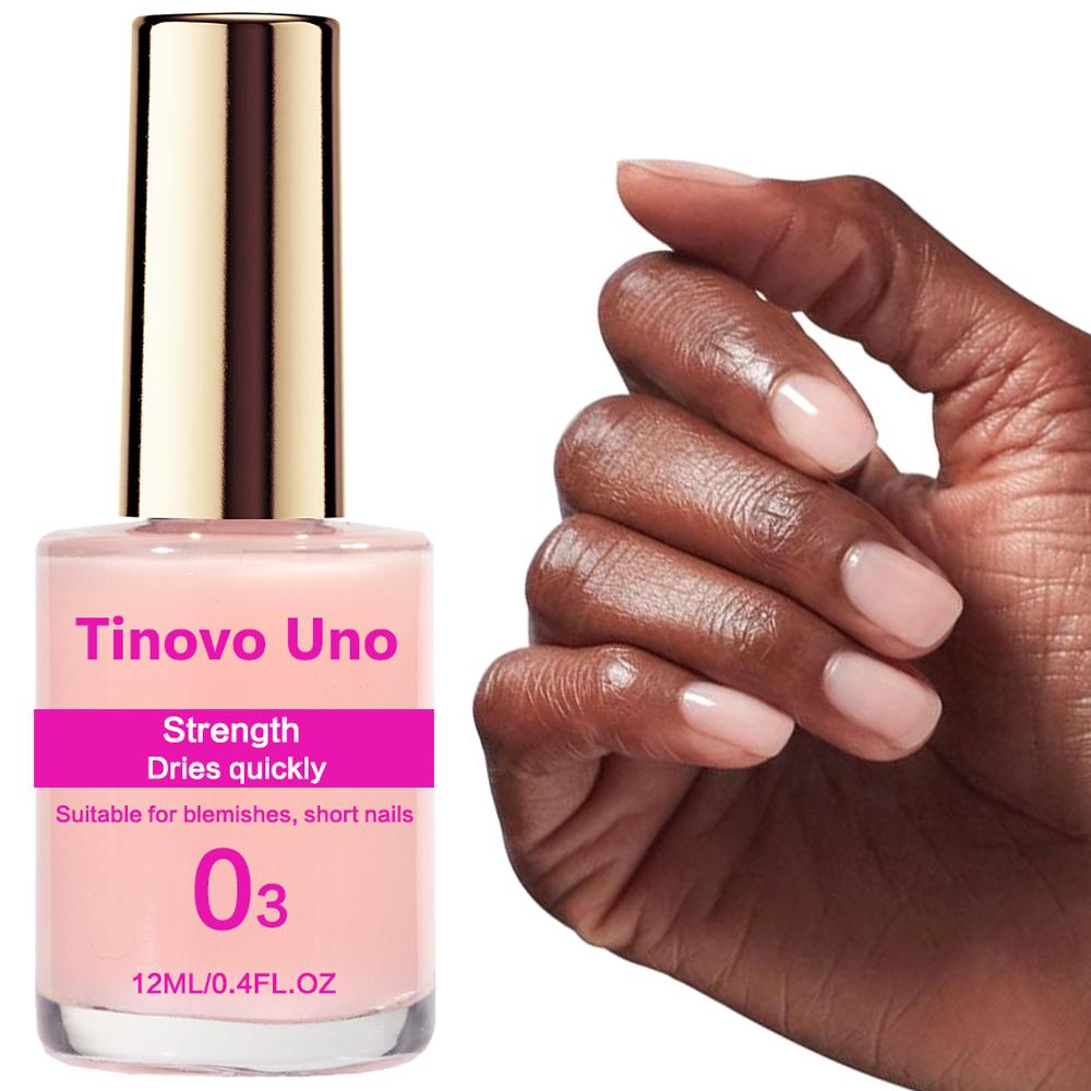 Tinovo Uno Negleforsterker og Herder Over Natten Vanlig Klar Neglelakk Naturlig Tørr Keratin Baseolje Manikyr Neglepleie