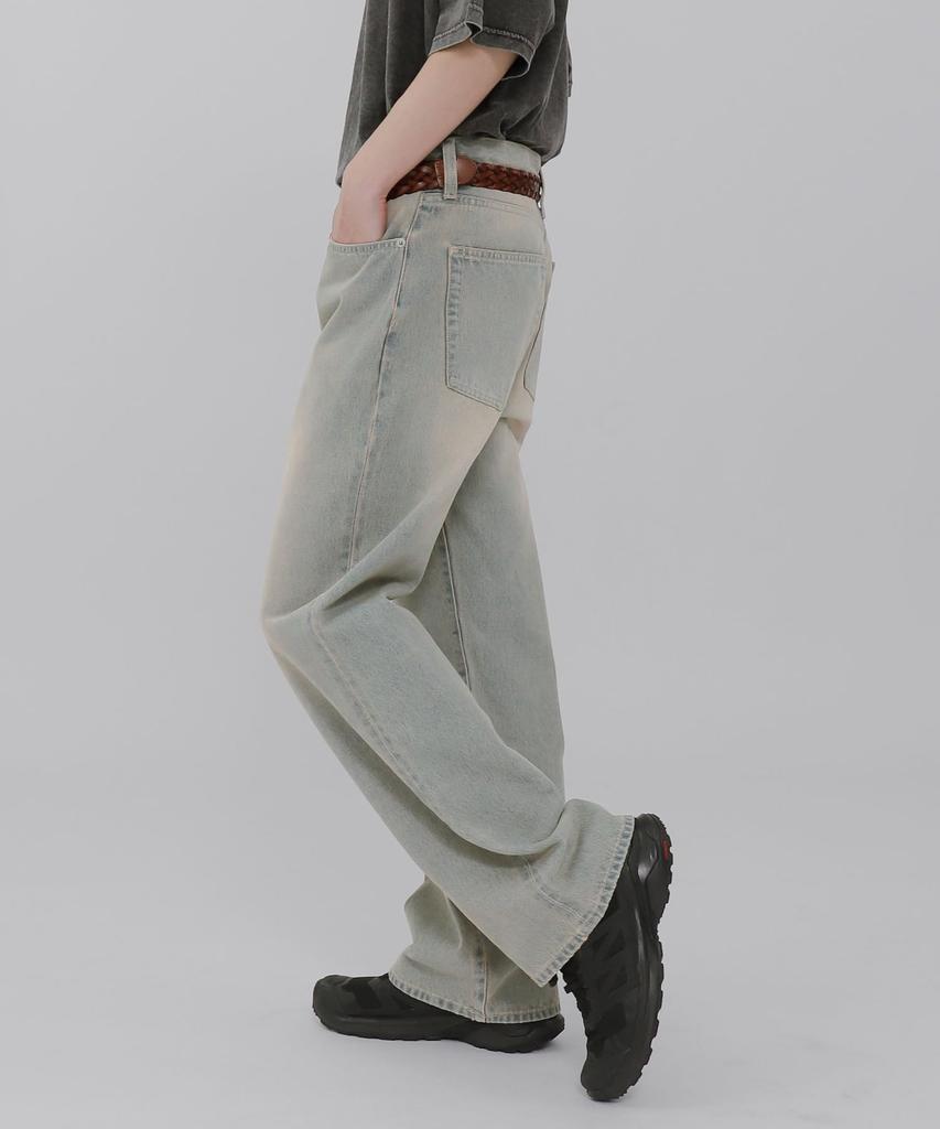 WEGO Straight Denim Size Lightly Denim Gift Men's Pants, M, Finish, Streetwear, Fall/Winter Clothing,