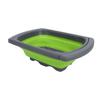 Foldable Colander Strainer Over The Sink Vegetable Fruit Strainer Basket with Extendable Handles for Kitchen
