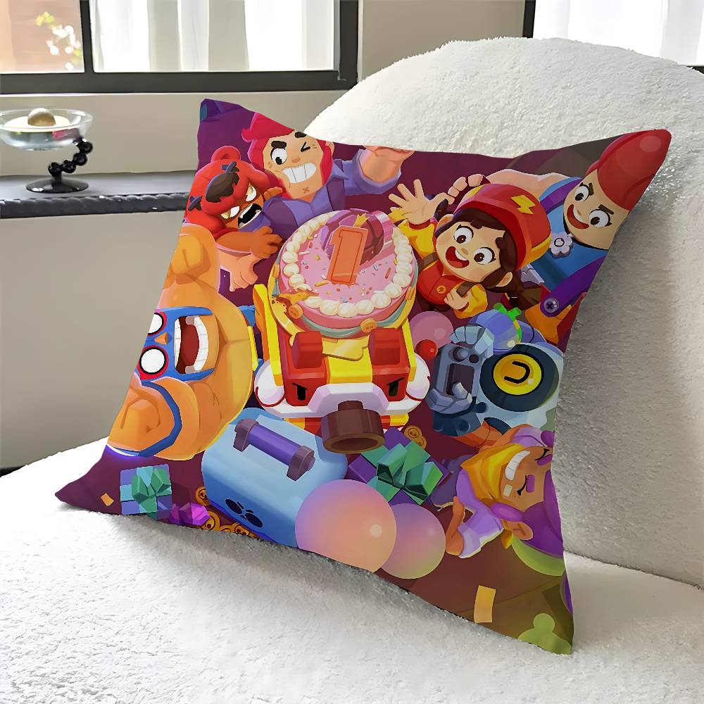 

Горячая игра B-BRAWL Офисная подушка Наволочка Автомобильная подушка Чехол 45X45СМ Поясничная наволочка Диванная наволочка 12x12Inch