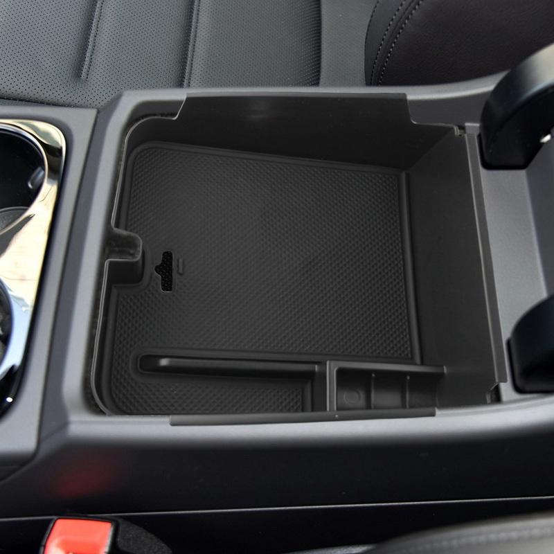 Úložný organizér do boxu loketní opěrky auta pro Volkswagen VW Touareg 2011 - 2018 Držák organizér do středové konzole Příslušenství