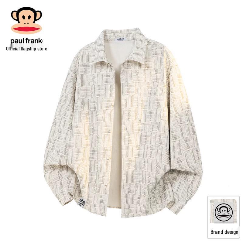 Paul Frank Men's Casual Loose Printed Long-Sleeve Shirt