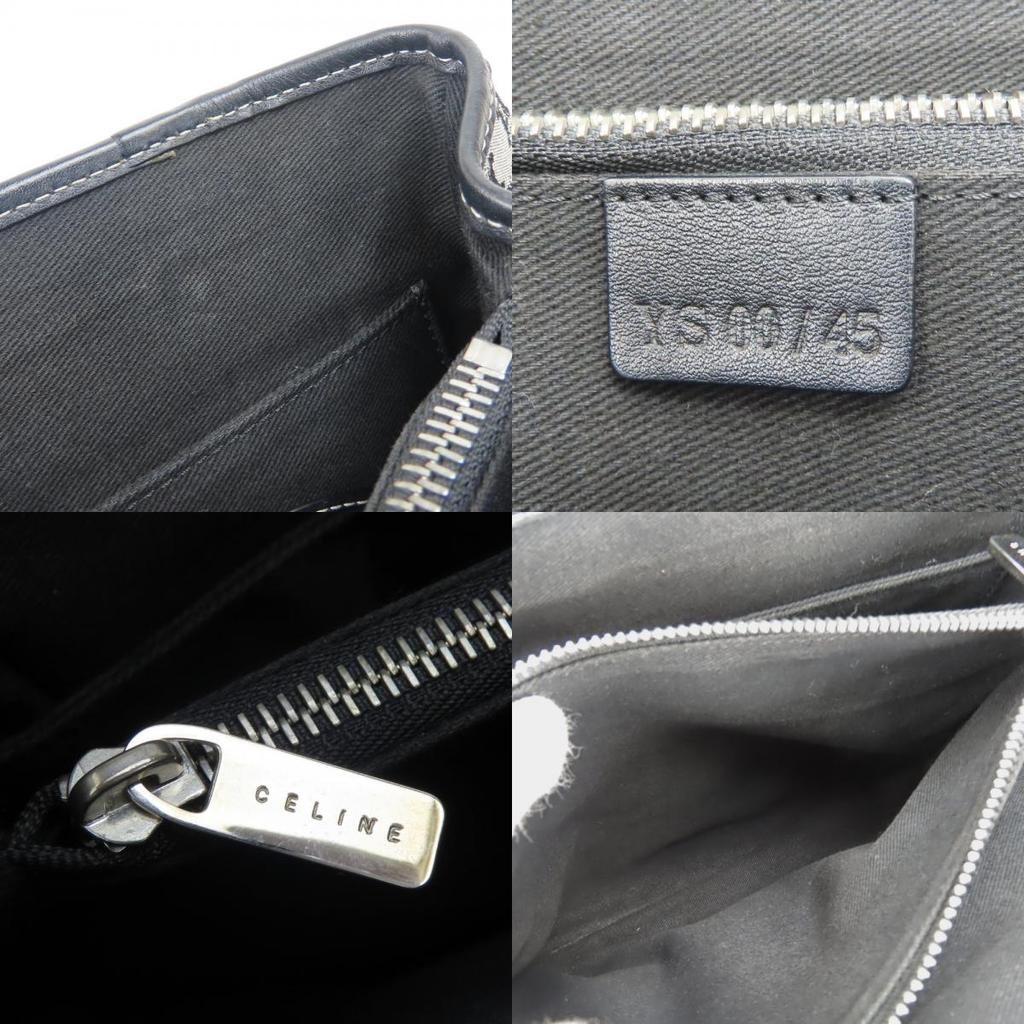 Used CELINE Tote Bag Macadam gray black simple