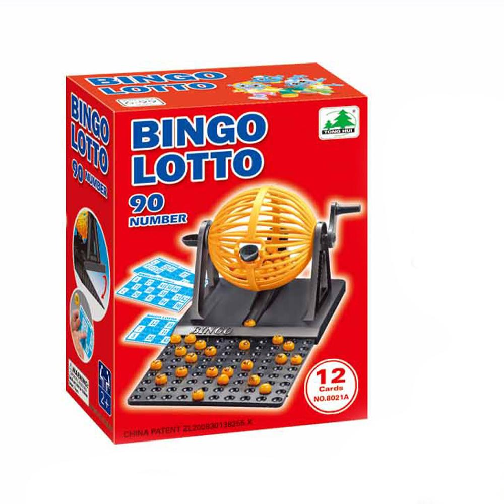 Party Props Bingo Chips Toys Bingo Game Set Lottery Machine Mini Chips Adault Toys Pretend Play Party Bingo Game Machine colore grigio chiaro
