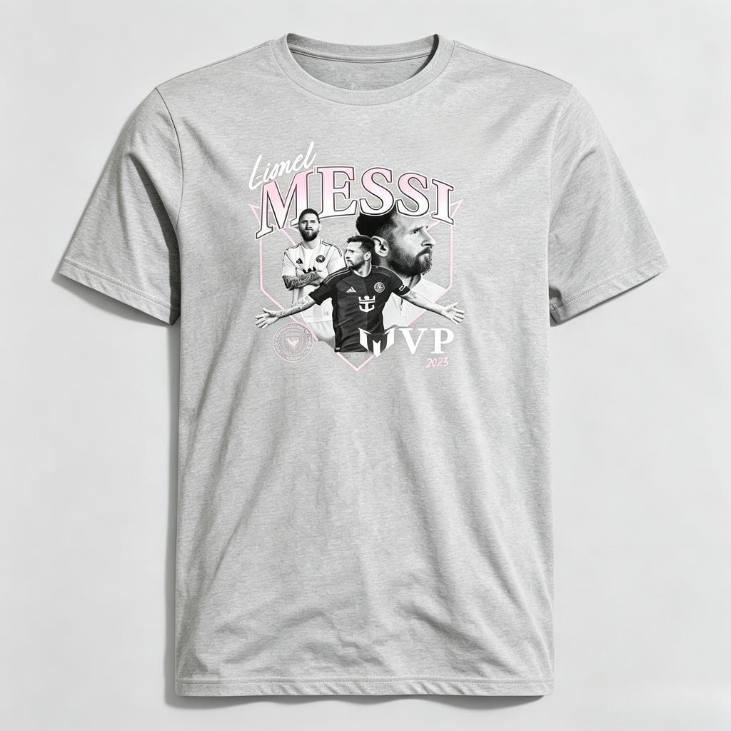 Icon Messi Jersey Graphic Shirt Breathable Cotton Short Sleeve Retro Sports Print Nice Fan Gift For Unisex Unisex