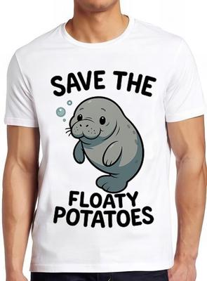 The Floaty Potatoes Manatee Funny Chubby Mermaids Meme Gift Tee T Shirt 2663