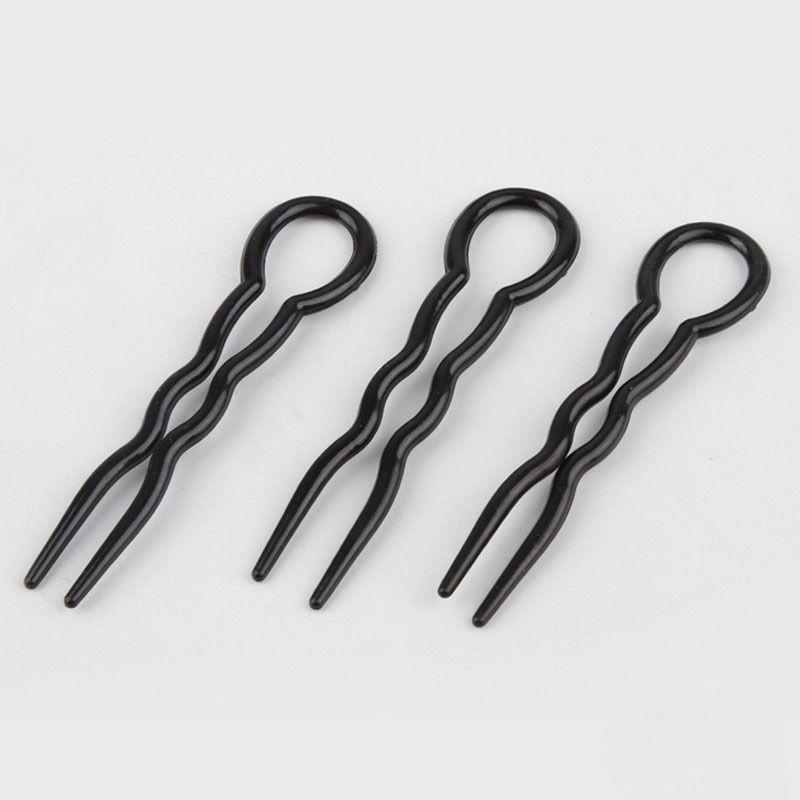 3 ks/sada Kadeřnické nástroje Dámské Kulaté vlnité sponky ve tvaru U Módní DIY Francouzské vlasové kulmy