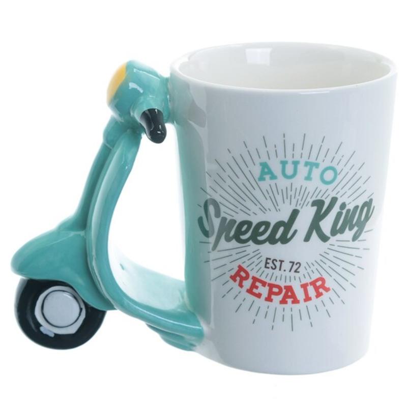 3D Motorcycles Hand Ceramic Mug Creative Locomotives Coffee Gifts for Kids