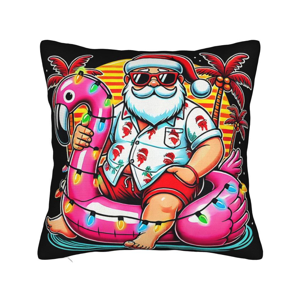 Decorative Pillow Covers Christmas In July Vacation Stuff Sofa  Pillow Case Cover Square Multi-Size