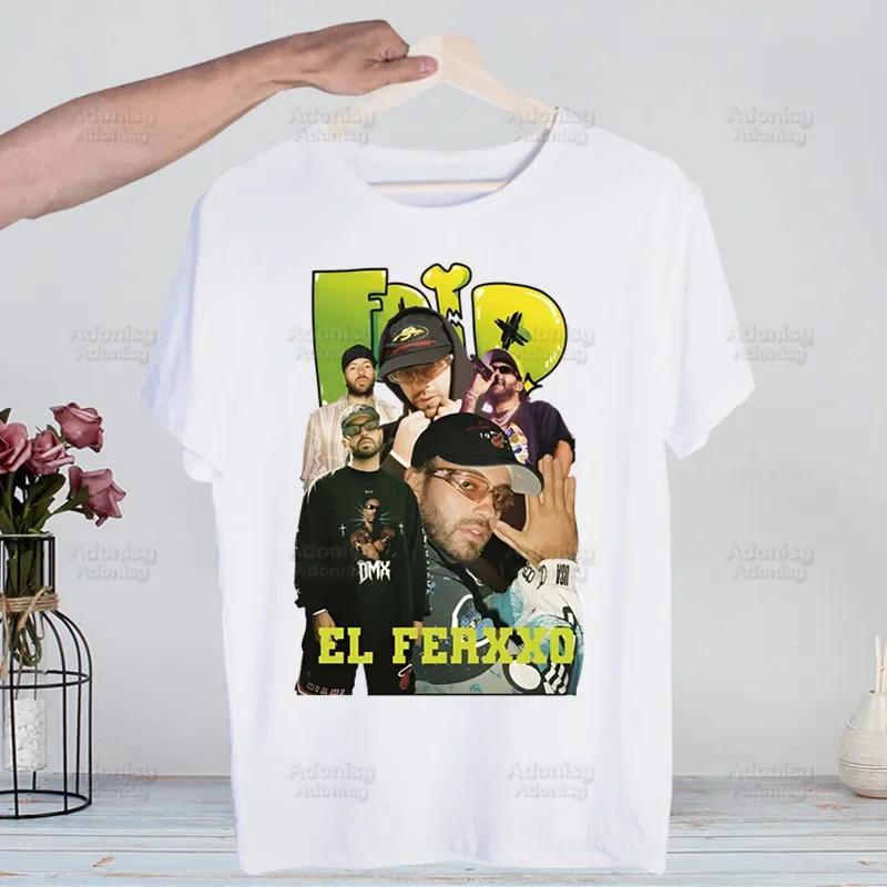 The Ferxxo Feid 90s Rapper Feid Ferxxo Harajuku T-shirts Summer Men Hip Hop Funny Tshirt Streetwear t shirts Short Sleeve Tops