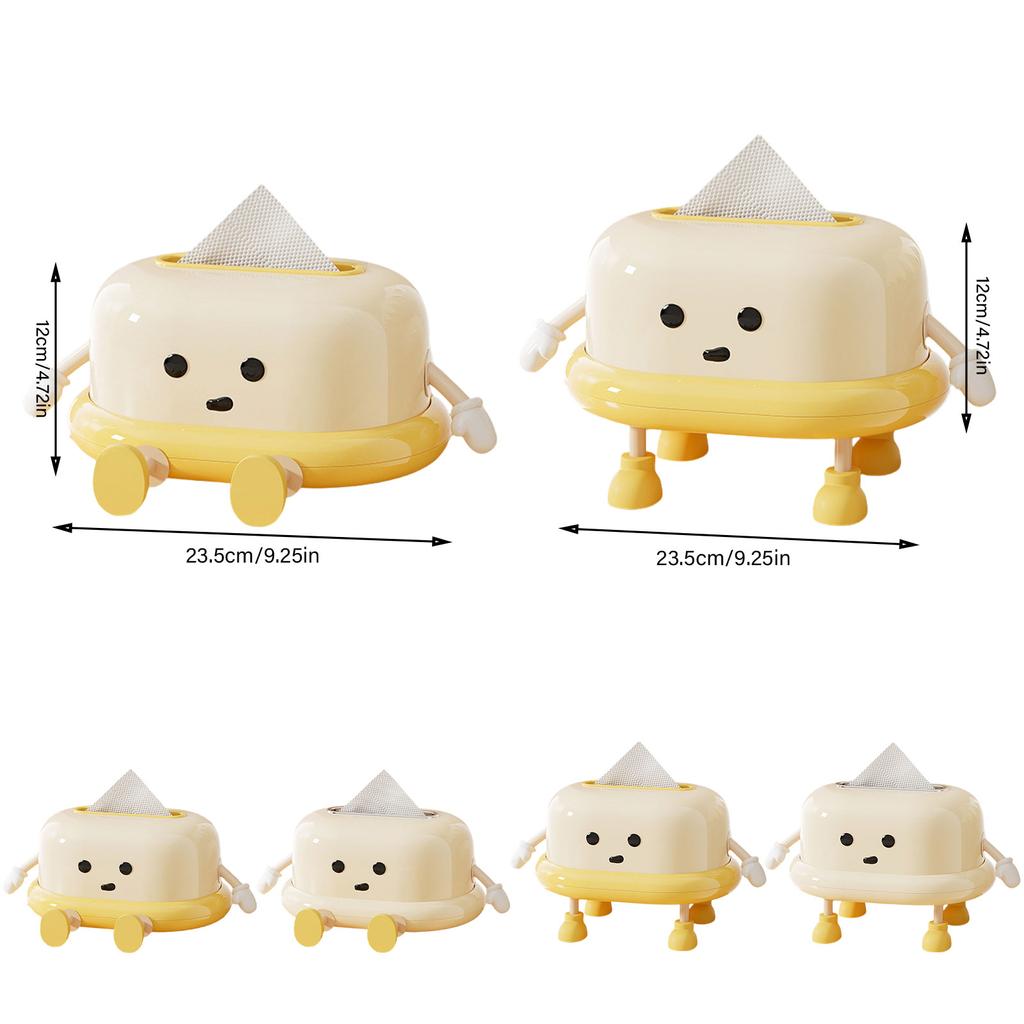 Creative Napkin Dispenser Spring Structure Tissue Box Cover Elegant Napkin Organizer Paper Towel Storage Container