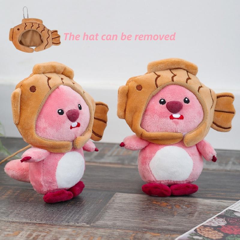Cute Beaver Plush Toy Keychain Pendant With Soft Short Plush Wholesale Hanging Decoration For Bags