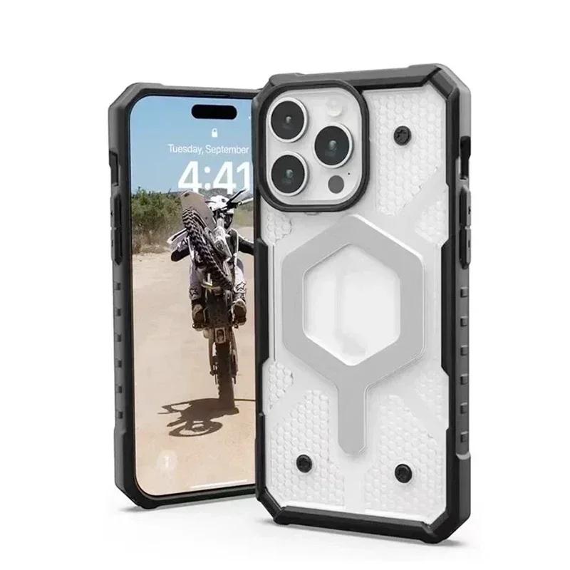 

Чохол Urban Armorg Pathfinder MagSafe для Apple iPhone 16 Pro Max Plus 15 14 13 12 Ori Ударостійкий міцний чохол із бездротовою зарядкою For iPhone 16 Plus