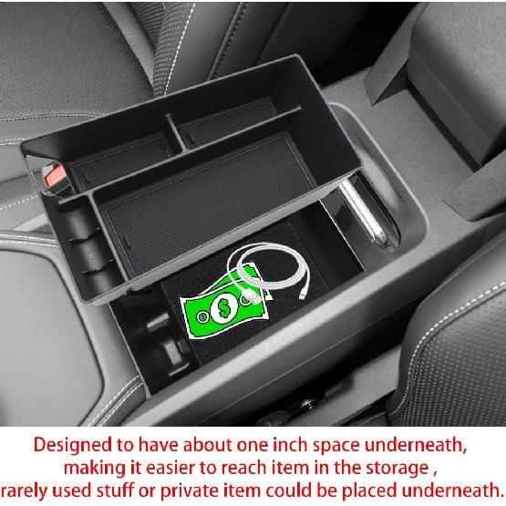 BestEvMod AOSK Compatible with Mustang Mach-E Armrest Storage Box Organizer Center Console Tray Accessories 2021 2022 2023 2024(V1) NOT FIT 2025