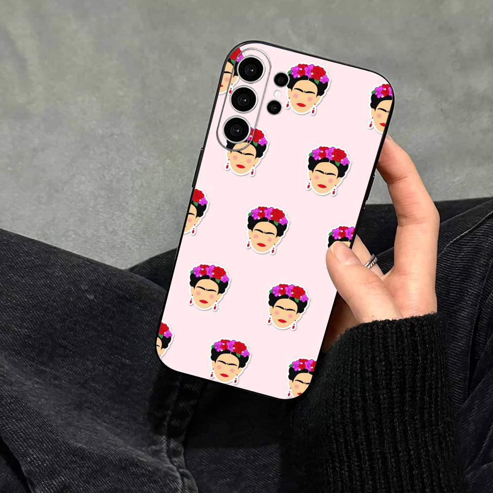 

Art F-Fridas K-Kahlo COOL Phone Case For Samsung S25,S24,S21,S22,S23,S30,Ultra,S20,Plus,Fe,Note,10,9,5G Black Cover Samsung S20ULTRA5G