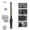 USB Rechargeable Flashlight With Magnet Emergency Lamp Torch LED Work Light  Workshop