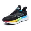 Spring New Side Shoes Men's Breathable Mesh Running Shoes Men's and Women's Shock-absorbing Wear-resistant Non-slip Carbon Plate Racing Shoes