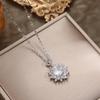 Sunflower Titanium Steel Diamond Clavicle Necklace for Women - Luxury & Versatile Choker Accessory