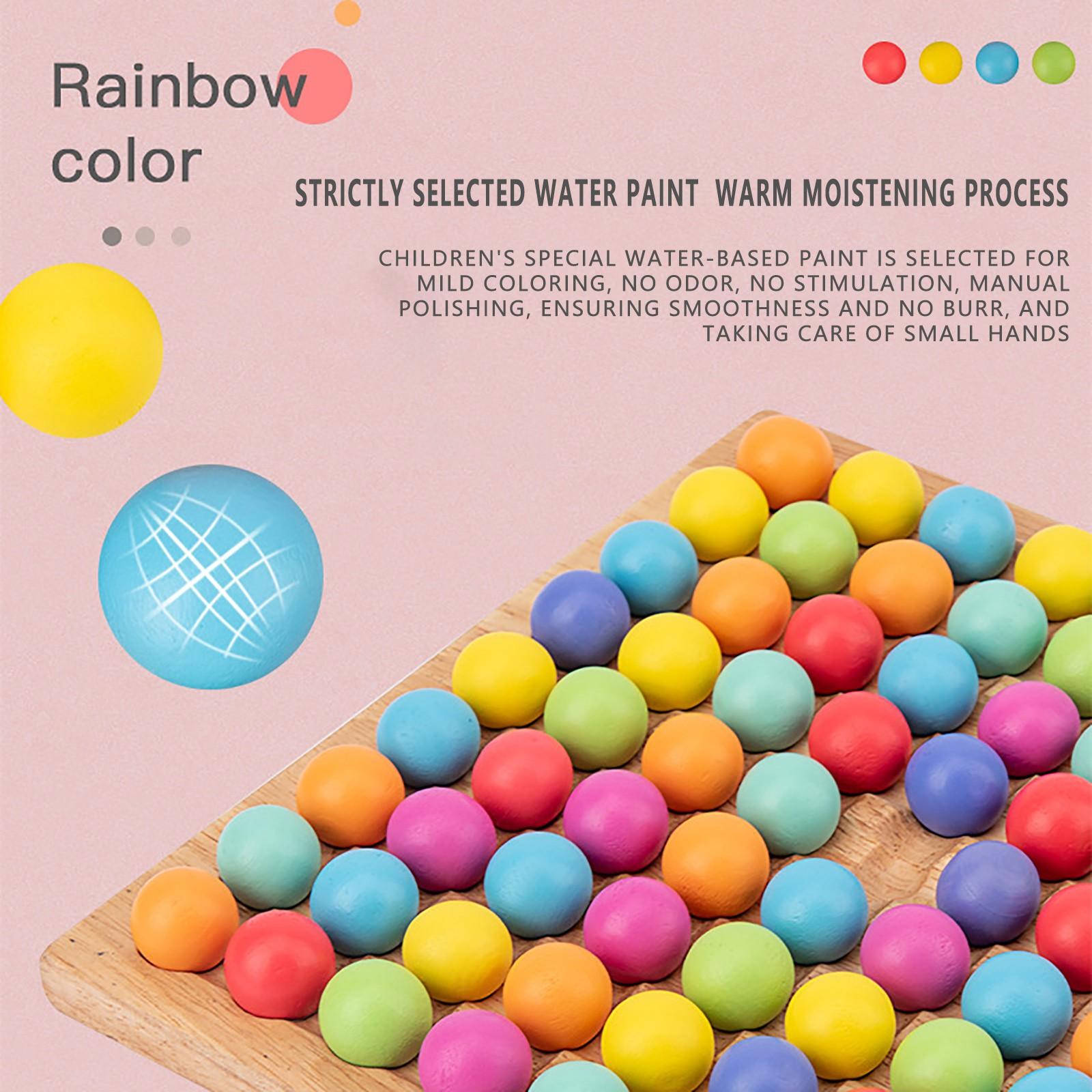 Nikitas деревянные игры Go набор точек бусины настольные игры игрушка Радуга зажим бусины — фото 6