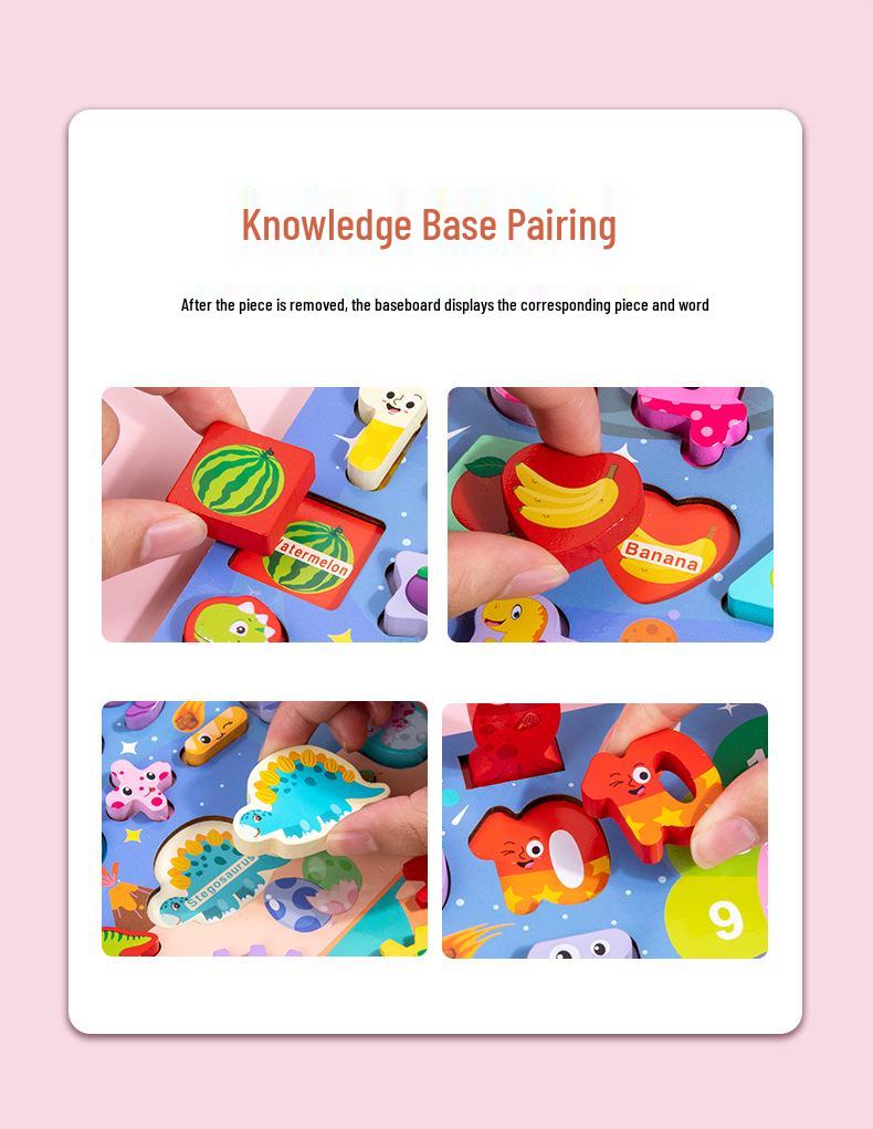 Kids' Educational Montessori Logarithmic Board: Early Learning Toy for Number Recognition & Fishing Game