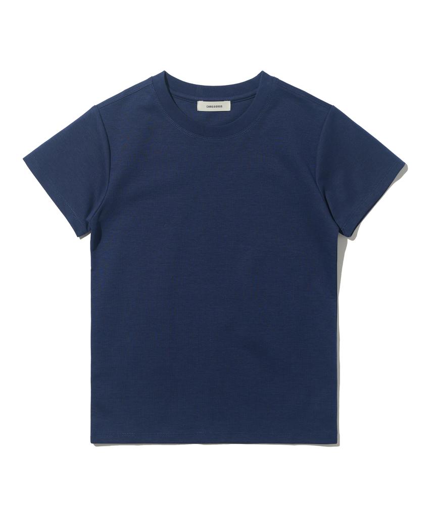 CARGOBROS FOR WOMAN Star See-Through Long Sleeve Layered Short Sleeve Tee Set (Black/Navy)