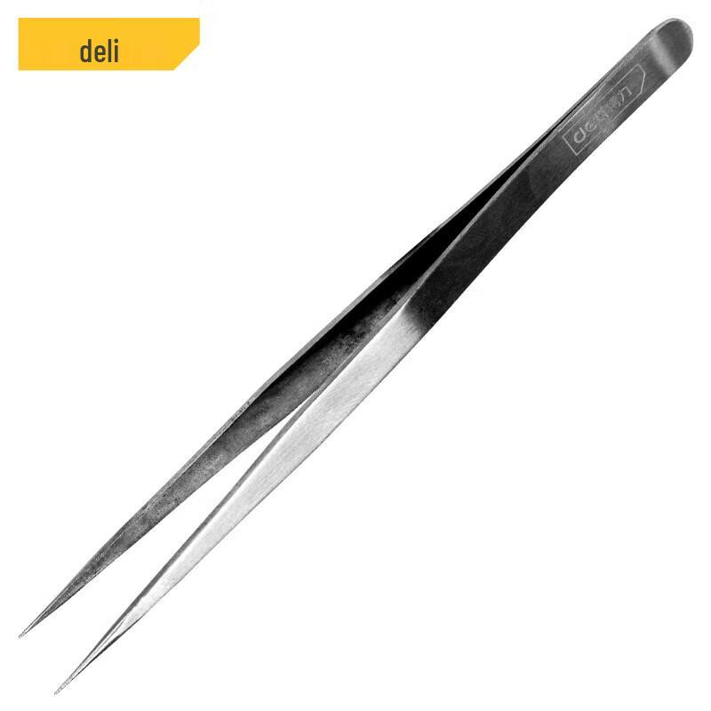 Deli Stainless Steel Pointed Tip Tweezers