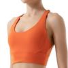 Double-sided Brushed Cross Back Sports Shockproof Gathered Yoga Fitness Vest