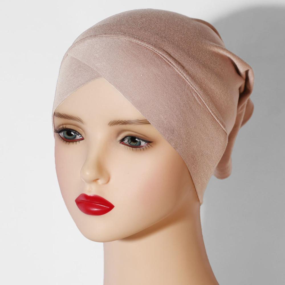 Soft Texture Headwrap Modal Jersey Inner Hijab Caps Comfortable Underscarf  Daily Wear