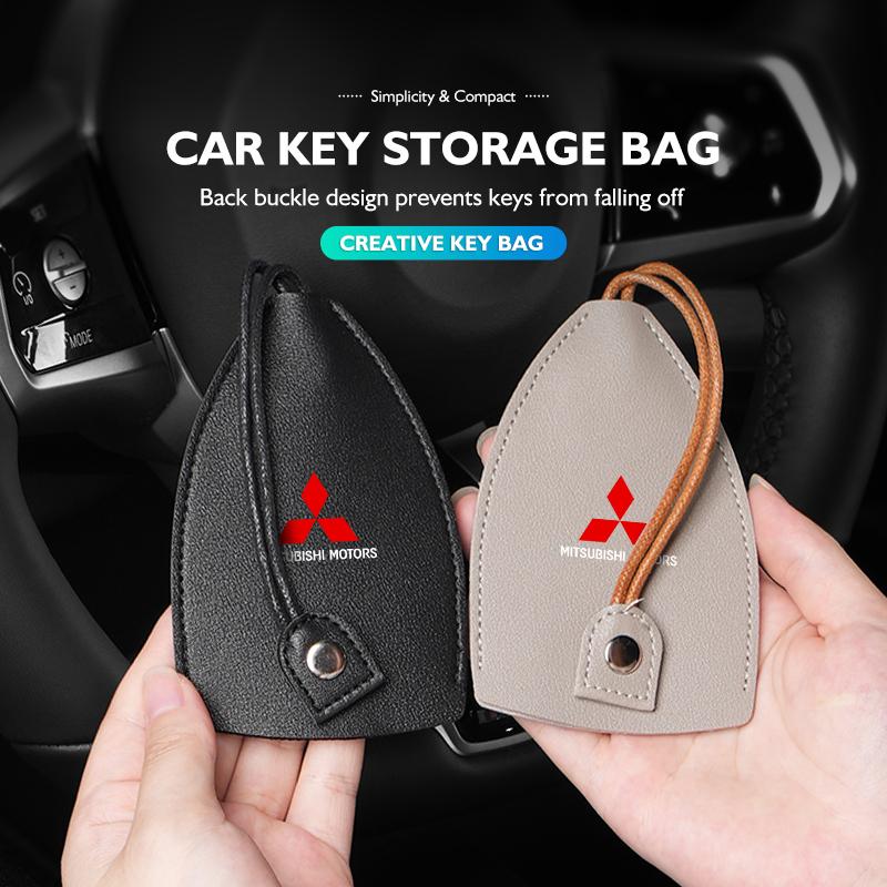 Car Key Bag Storage Tidying Creative Fashion Keychain Storage Accessories For Mitsubishi Outlander Lancer L200 ASX Pajero