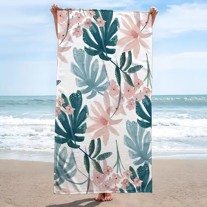 Popular Summer Beach Towel Microfiber Absorbent Beach Towel Seaside Outdoor Vacation Sports Towel