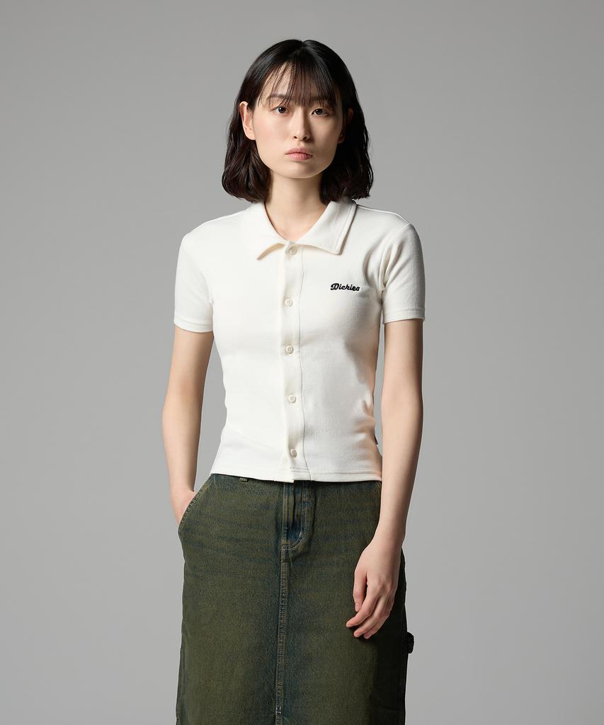 DICKIES Women'S Tallahassee Polo Shirt Egret
